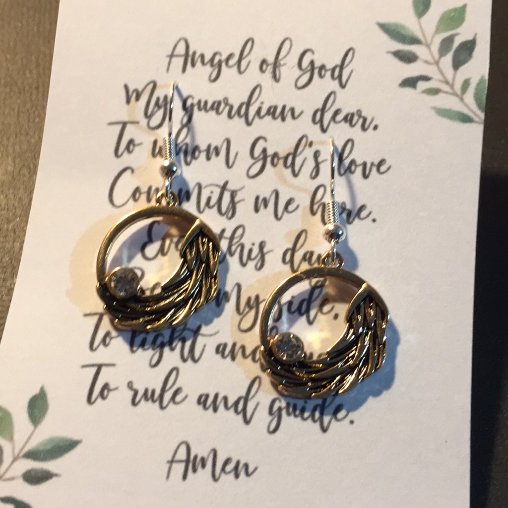 Guardian Angel Earrings 20$